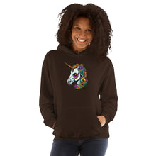 Load image into Gallery viewer, Day of The Dead Unicorn Unisex Hoodie