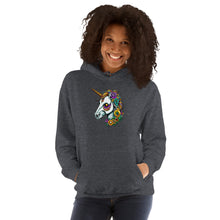 Load image into Gallery viewer, Day of The Dead Unicorn Unisex Hoodie