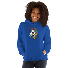 Load image into Gallery viewer, Day of The Dead Unicorn Unisex Hoodie