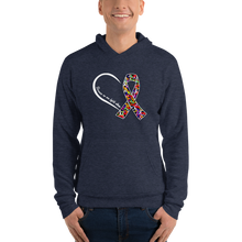Load image into Gallery viewer, T Street Avenue Apparel Cancer and Autism Heart Hoodie