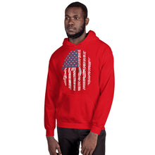 Load image into Gallery viewer, T Street Avenue Apparel Stars and Stripes Finger Print Hoodie