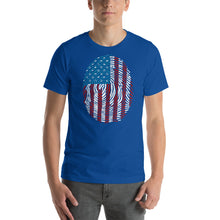 Load image into Gallery viewer, T Street Avenue Apparel Stars and Stripes Finger Print Short-Sleeve Tee