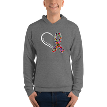 Load image into Gallery viewer, T Street Avenue Apparel Cancer and Autism Heart Hoodie