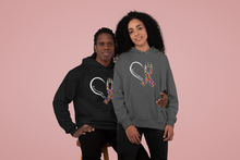 Load image into Gallery viewer, T Street Avenue Apparel Cancer and Autism Heart Hoodie