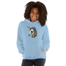 Load image into Gallery viewer, Day of The Dead Unicorn Unisex Hoodie
