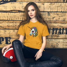 Load image into Gallery viewer, Day of The Dead Unicorn Unisex t-shirt

