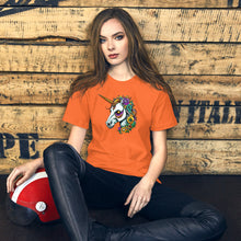 Load image into Gallery viewer, Day of The Dead Unicorn Unisex t-shirt

