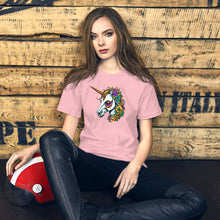 Load image into Gallery viewer, Day of The Dead Unicorn Unisex t-shirt
