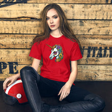 Load image into Gallery viewer, Day of The Dead Unicorn Unisex t-shirt
