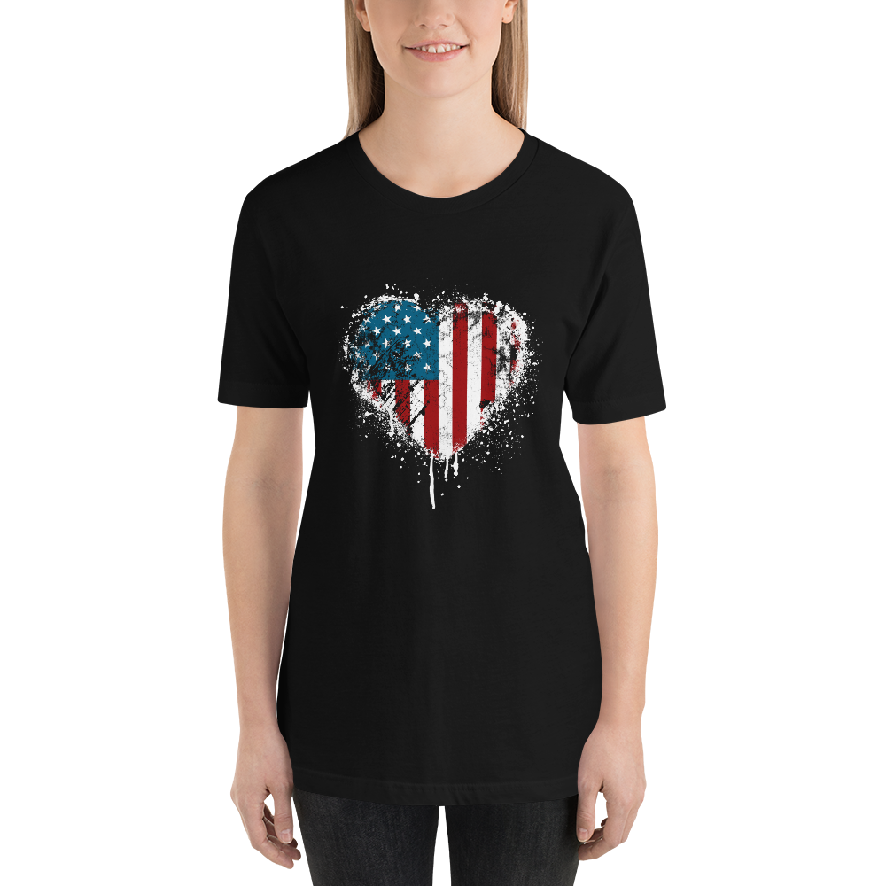 T Street Avenue Apparel American Heart Short-Sleeve Tee