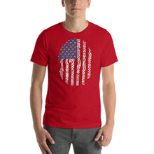 Load image into Gallery viewer, T Street Avenue Apparel Stars and Stripes Finger Print Short-Sleeve Tee
