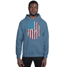 Load image into Gallery viewer, T Street Avenue Apparel Stars and Stripes Finger Print Hoodie
