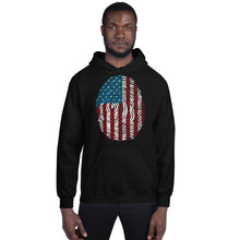 Load image into Gallery viewer, T Street Avenue Apparel Stars and Stripes Finger Print Hoodie
