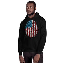 Load image into Gallery viewer, T Street Avenue Apparel Stars and Stripes Finger Print Hoodie
