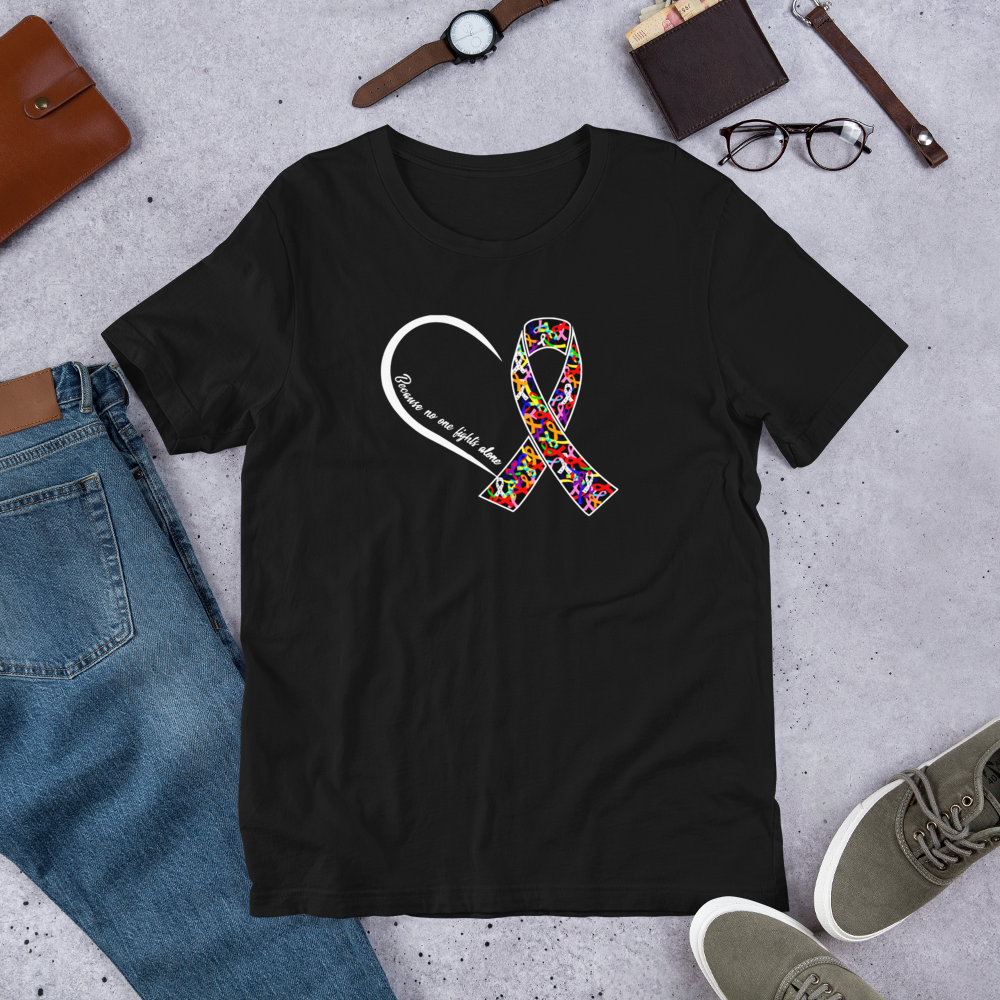 T Street Avenue Apparel Cancer and Autism Heart Short-Sleeve Tee
