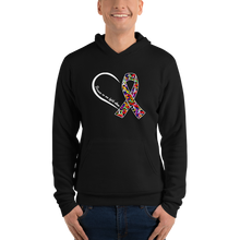 Load image into Gallery viewer, T Street Avenue Apparel Cancer and Autism Heart Hoodie
