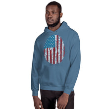 Load image into Gallery viewer, T Street Avenue Apparel Stars and Stripes Finger Print Hoodie
